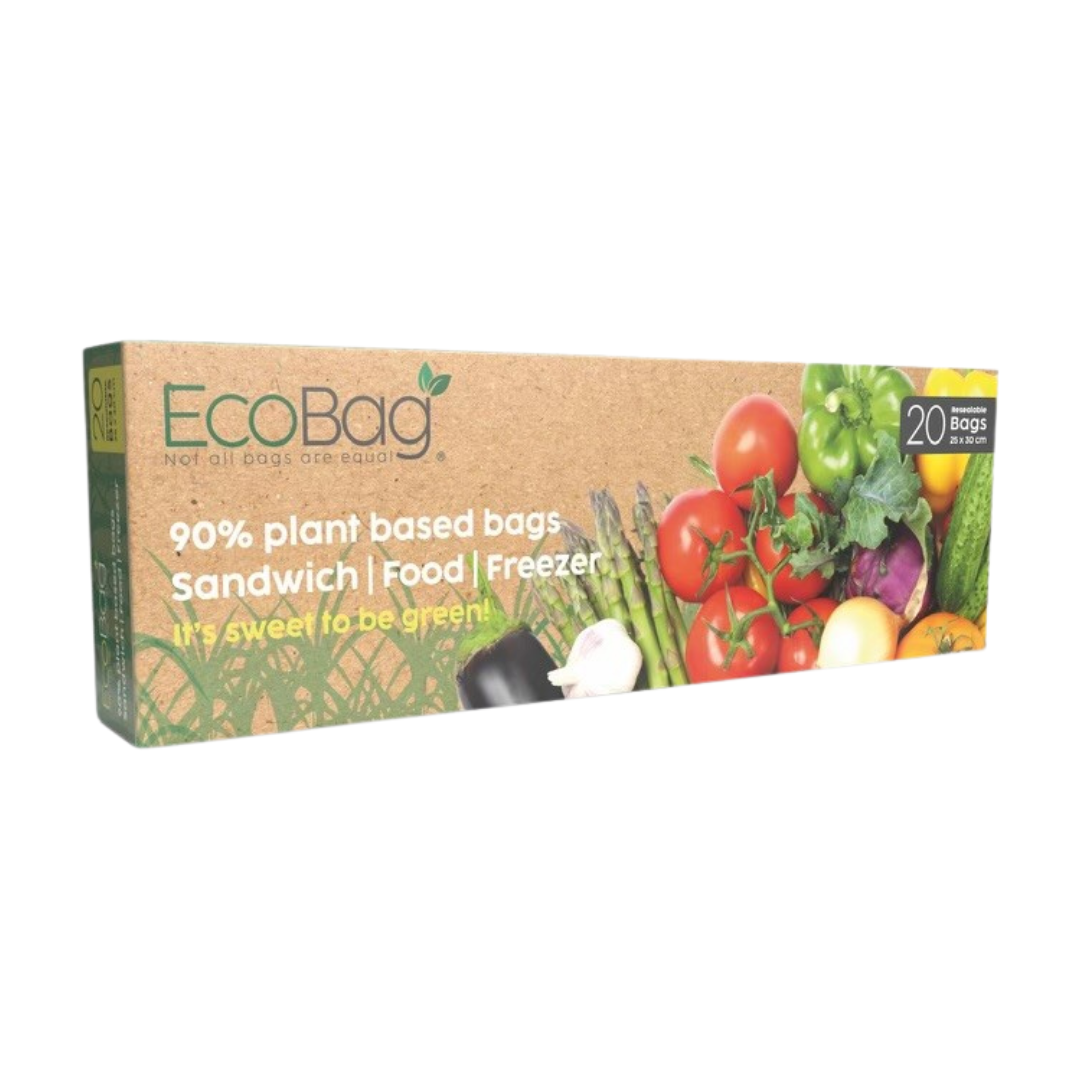 20 x 90% Plant Based Bags - Sandwich - Food - Freezer Bags