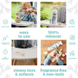 Dew Toy & Surface Cleaner – Non-Toxic, Hypoallergenic, 99.9% Effective | Refillable