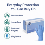 UltraFlex Blue Nitrile Gloves – Powder-Free, Latex-Free Disposable Gloves (100 Box)