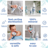 Dew Disinfect Baby Bottle Sterilising Water | Refillable