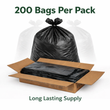 200 Heavy Duty 100L Refuse Sacks 15kg – Black Bin Bags Recycled CHSA