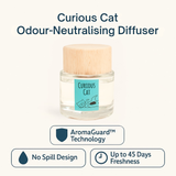 360 Paws Curious Cat Odour Neutralising Diffuser – Fresh Lavender & Neroli | No-Spill 80ml AromaGuard™ Pet Diffuser
