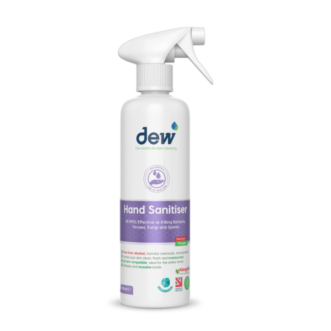 Dew Hand Cleansing Water – 100% Mineral & Alcohol Free 500ML and Refill 2.5Litre