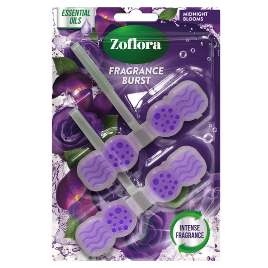 Zoflora 2 pack Rim Blocks Midnight Blooms with Essential Oils