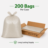 ECO345C Extra Heavy Duty Clear Bin bags 200 20kg 18x29x38