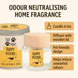 Happy Hound Candle & Diffuser Set – Pet Odour Neutralising | 360 Paws