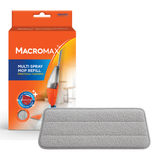 MACROMAX FLASH SPRAY MOP with 700ml Refillable Tank + MULTI SPRAY MOP REFILL – Bucket-Free Microfiber Floor Cleaning System