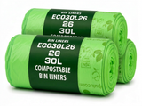 26 x ECO360 100% Compostable Curb Side Bin Bags 565x630mm 30L