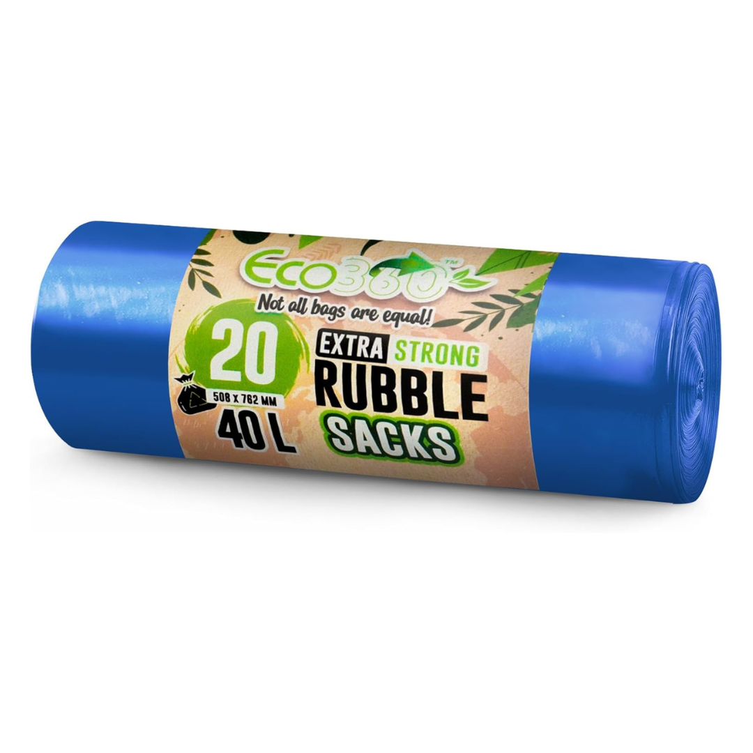 20 x Eco Extra Strong Rubble Sacks 40L