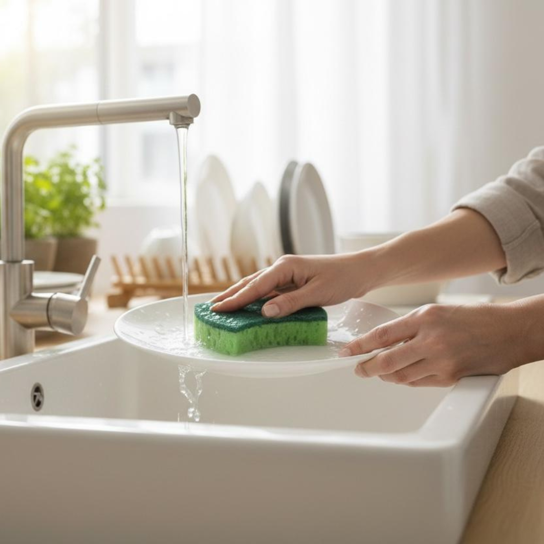 Macromax Mercan Large-Pore Sponge with Extra Foam, Ergonomic Grip for Powerful Shiny Cleaning