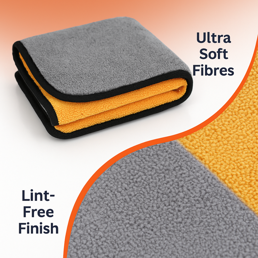 Giant Microfibre Cloth Double Sided Super Absorbent Lint Free (90cm x 60cm)
