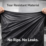 200 Heavy Duty 100L Refuse Sacks 15kg – Black Bin Bags Recycled CHSA