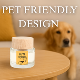 Happy Hound Pet 360 Paws Odour Neutralising Diffuser – Fresh Jasmine & Tonka (80ml) | AromaGuard™ No-Spill Design