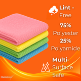 MACROMAX COLORFUL MICROFIBER CLOTH - 10 PACK
