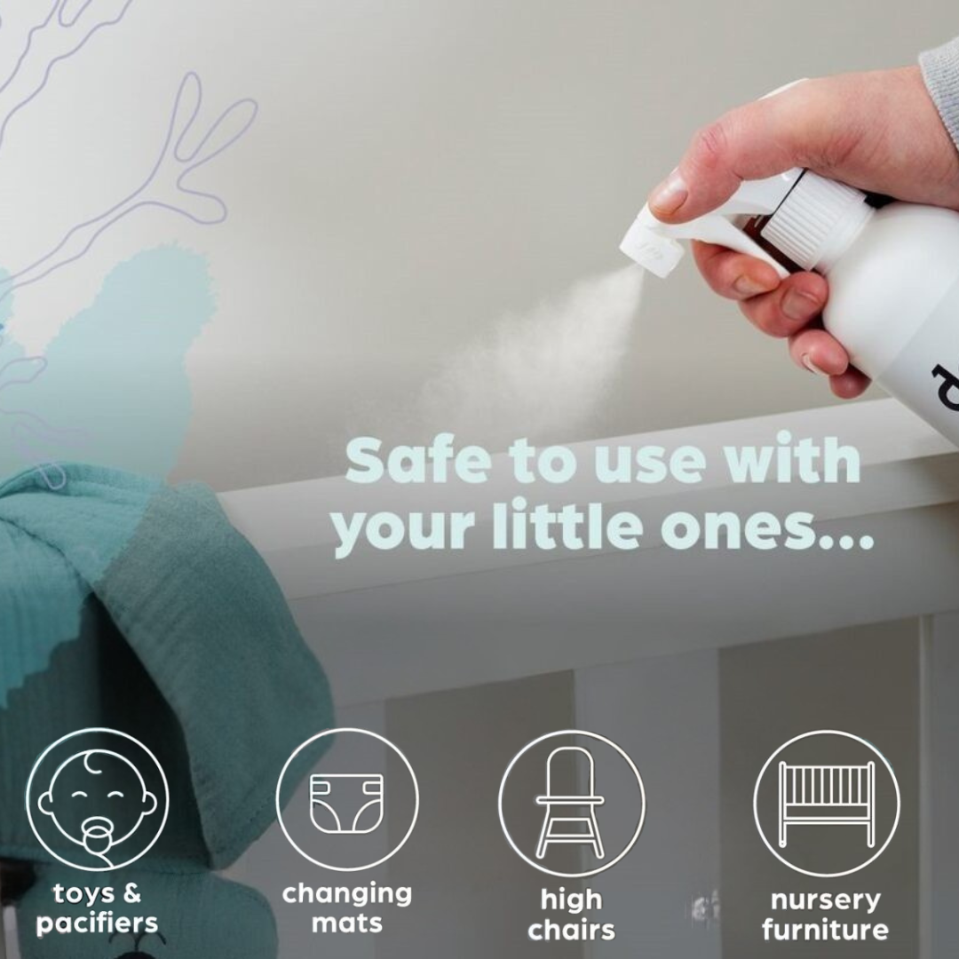 Dew Toy & Surface Cleaner – Non-Toxic, Hypoallergenic, 99.9% Effective | Refillable