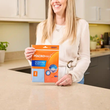 Macromax Microfiber Glass Cloths – 2 Pack | 100% Microfiber, Lint-Free & Streak-Free Glass Cleaning