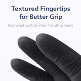 Ultraflex Black Nitrile Gloves – Powder-Free, Latex-Free Disposable Gloves (100 Pack)