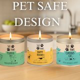 360 Paws Odour Neutralising Candle Trio – Playful Pet, Happy Hound & Curious Cat Fragrance Bundle