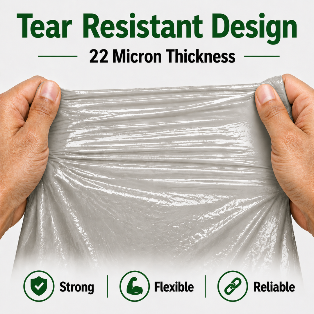 Heavy Duty Clear Refuse Bags 200 Pack 15kg CHSA 18x29x38"