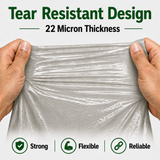 Heavy Duty Clear Refuse Bags 200 Pack 15kg CHSA 18x29x38"