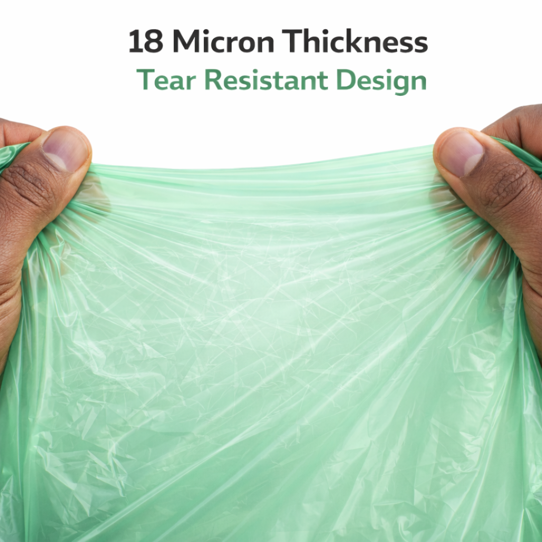 Green Medium Duty Refuse Sacks 18x29x38" 18 Micron Recycled Bin Bags, 10kg