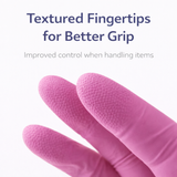 UltraFlex Pink Nitrile Gloves – Powder-Free, Latex-Free Disposable Gloves (100 Gloves by Weight)