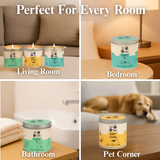 360 Paws Odour Neutralising Candle Trio – Playful Pet, Happy Hound & Curious Cat Fragrance Bundle