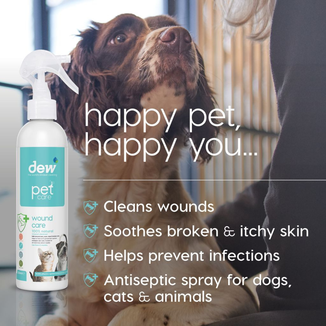 Dew First Aid Spray for Pets – 100% Mineral & Hypoallergenic 250ml