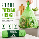 10 x ECO360 100% Compostable Corn Starch Bin Bags 725x850mm 80L
