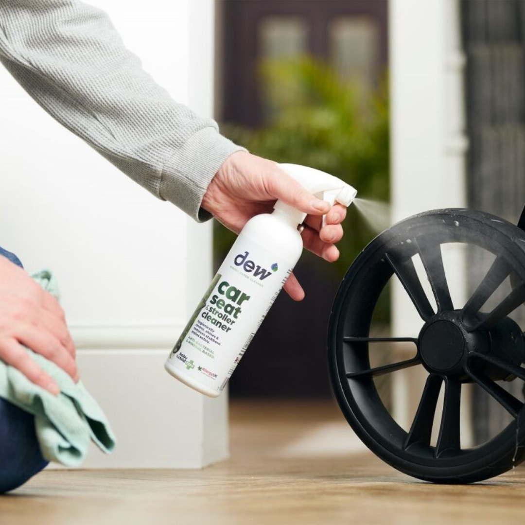 Dew Car Seat & Stroller Cleaner –Safer Cleaning, Mineral Formula | Refillable