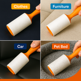 MACROMAX LINT ROLLER + REFILL | Extra Sticky Sheets for Powerful Fabric Cleaning BUNDLE