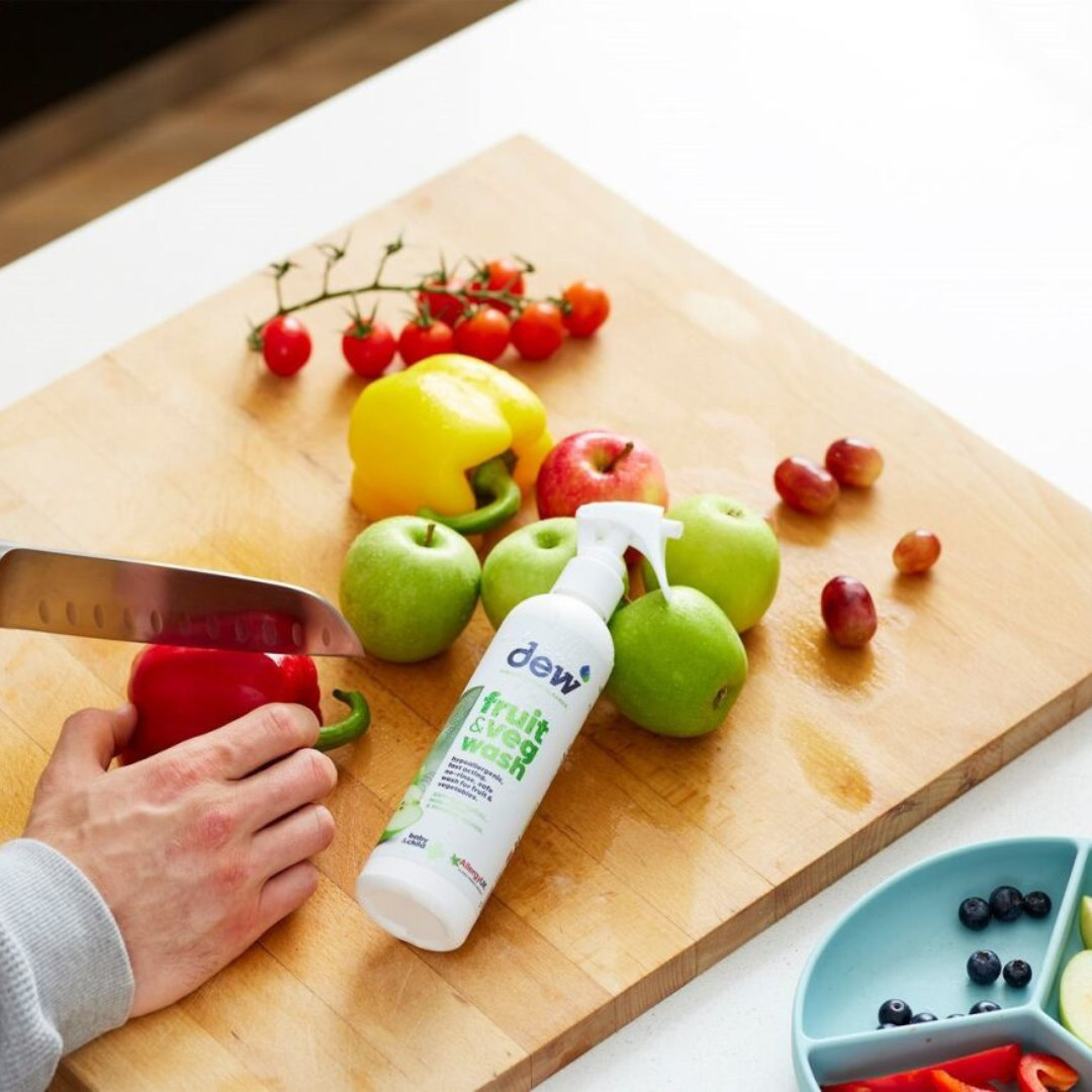 Dew Fruit & Veg Wash – No-Rinse Pesticide Remover | Refillable