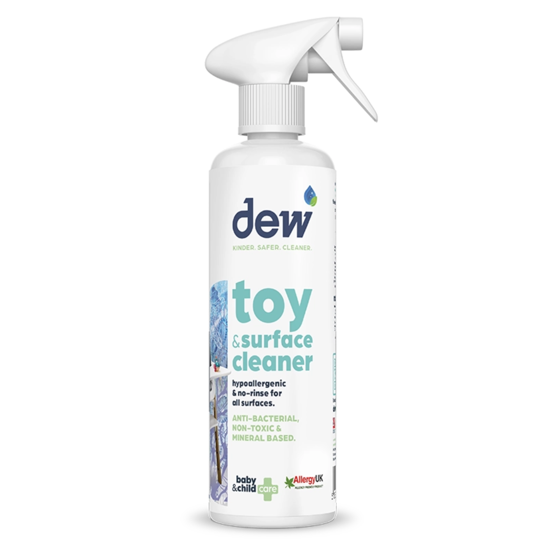 Dew Toy & Surface Cleaner – Non-Toxic, Hypoallergenic, 99.9% Effective | Refillable