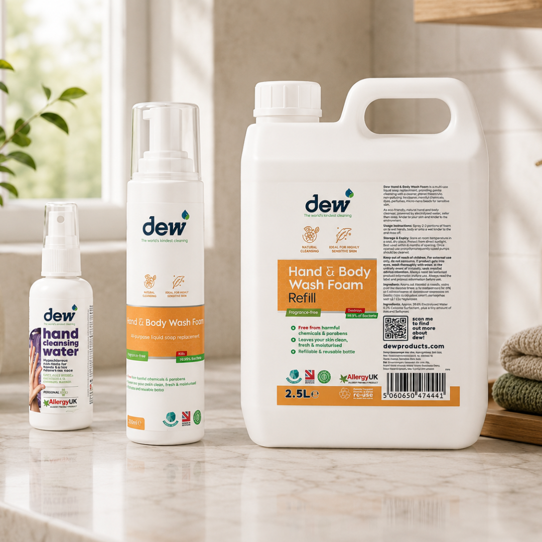 DEW Hand & Body Care Essentials Bundle | Gentle Everyday Refillable Personal Care