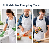 Eco Clear Disposable Aprons (20 Pack) – Recycled Polyethylene, One Size 27" x 46"