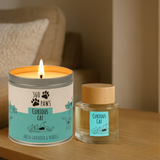 Curious Cat Odour Neutralising Candle & Diffuser 360 Paws