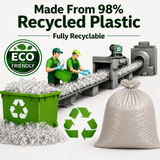 ECO365C Clear Compactor Sacks Extra Heavy Duty 20kg 120L