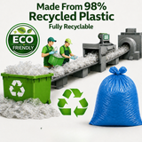 Blue Medium Duty Refuse Sacks (200pk) 18x29x38" ECO440B