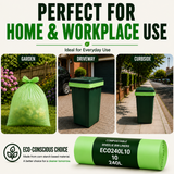 10 x ECO360 100% Compostable Wheelie Bin Liners 1125x1400mm 240L