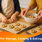 MACROMAX Cling Film 33m & Baking Paper 8m Value Pack | PVC-Free, Extra Sticky & Fireproof