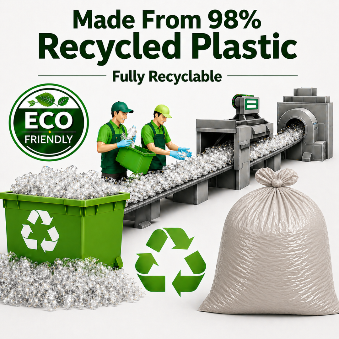 Heavy Duty Clear Refuse Bags 200 Pack 15kg CHSA 18x29x38"