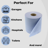 Blue Centerfeed Rolls 300 Sheet (6 rolls per case) Embossed / Perforated
