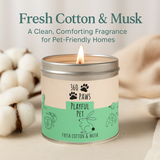 360 Paws Odour Neutralising Candle Trio – Playful Pet, Happy Hound & Curious Cat Fragrance Bundle
