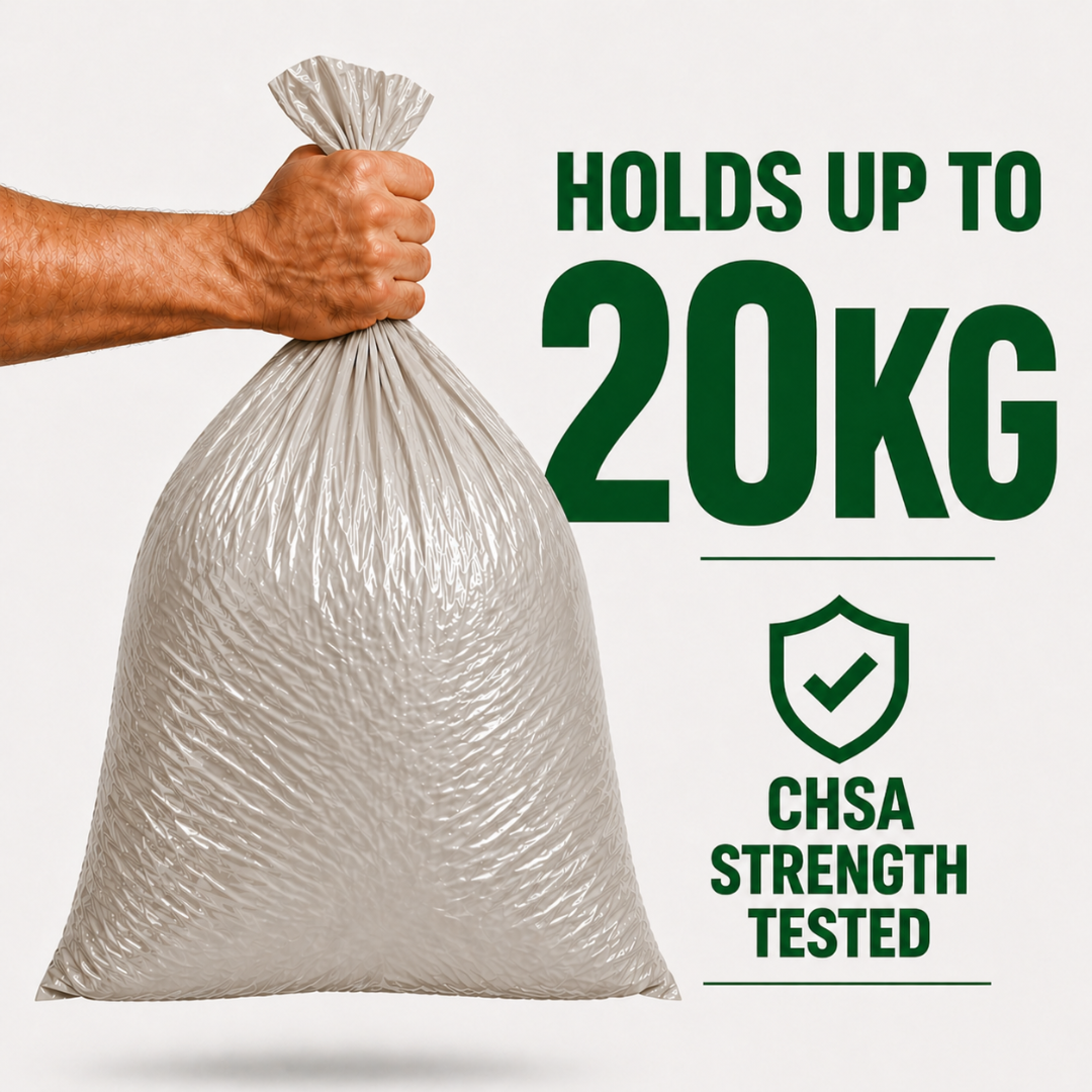 ECO365C Clear Compactor Sacks Extra Heavy Duty 20kg 120L