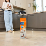 MACROMAX FAMOUS Cleaning System Flat Mop | 100% Microfiber | Wet & Dry Use