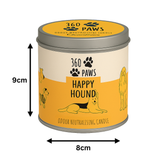 360 Paws Happy Hound Odour Neutralising Candle – Fresh Jasmine & Tonka  | 50hr Pet-Safe AromaGuard™ Candle