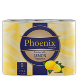 9 x Luxury Toilet roll Rolls Lemon Fragrance