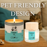 Curious Cat Odour Neutralising Candle & Diffuser 360 Paws