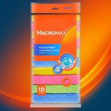 MACROMAX COLORFUL MICROFIBER CLOTH - 10 PACK