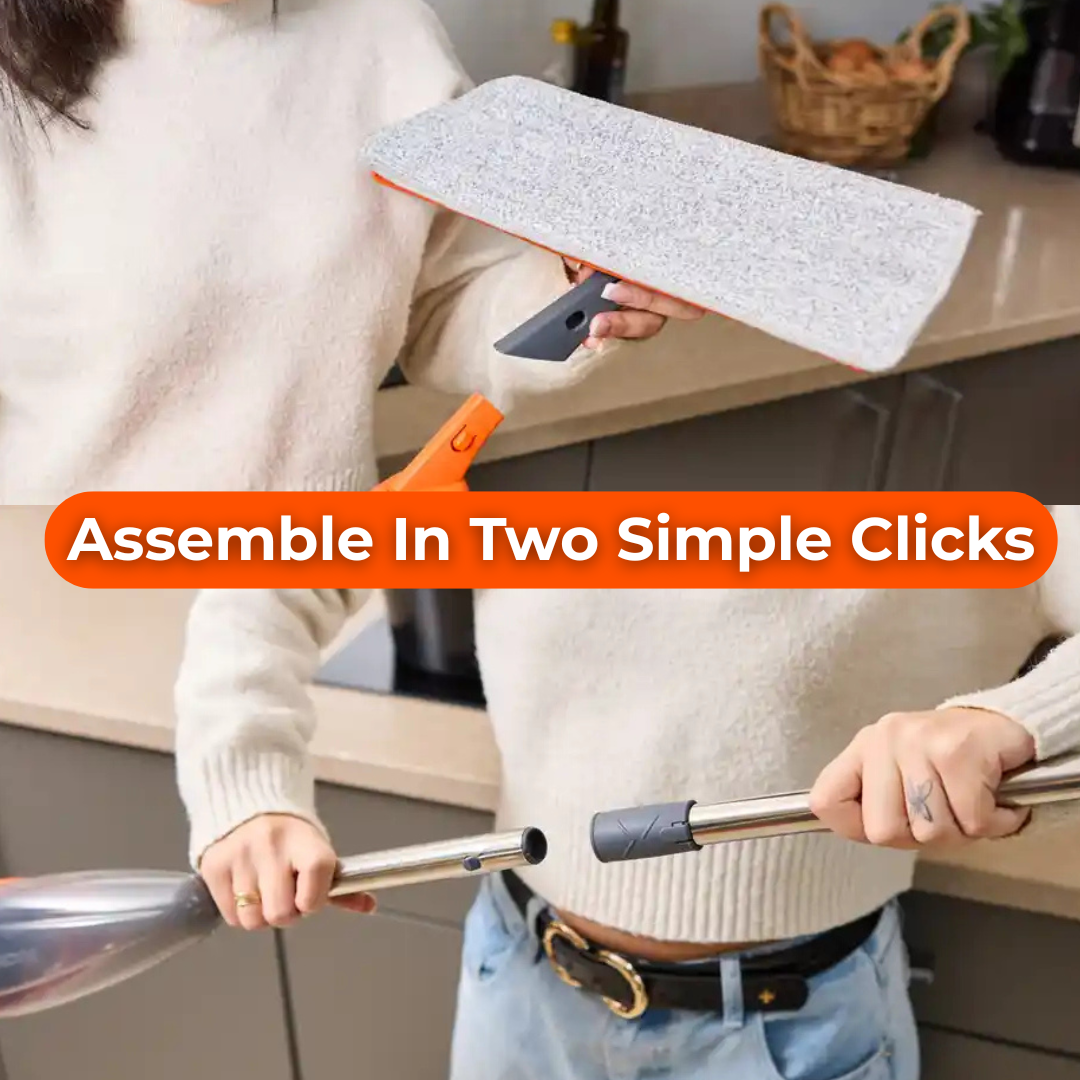 MACROMAX FLASH SPRAY MOP with 700ml Refillable Tank + MULTI SPRAY MOP REFILL – Bucket-Free Microfiber Floor Cleaning System